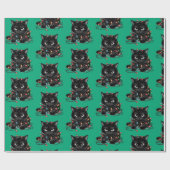 Weihnachts-Kitty Geschenkpapier (Flach)