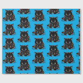 Weihnachts-Kitty Geschenkpapier (Flach)