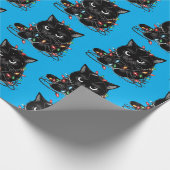Weihnachts-Kitty Geschenkpapier (Ecke)