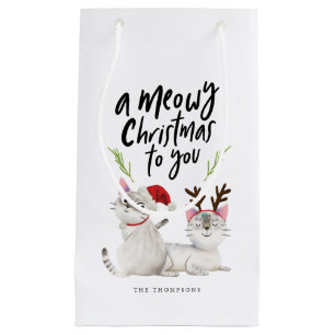 Weihnachts-Kitty-Katze Weihnachtsmann Kleine Geschenktüte