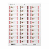 Weihnachts-Kitty-Rücksendeadresse (Vorne)