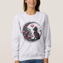Weihnachts-Kitty-Sweatshirt Weiße weiche Frauen Sweatshirt