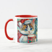Weihnachts-Kitty-Tasse Tasse (Links)