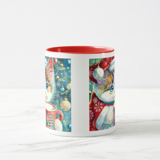 Weihnachts-Kitty-Tasse Tasse (Zentrum)