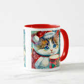 Weihnachts-Kitty-Tasse Tasse (VorderseiteRechts)