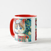 Weihnachts-Kitty-Tasse Tasse (Vorderseite Links)