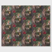 Weihnachts-Kitty-Umschlagpapier Geschenkpapier (Flach)