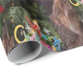Weihnachts-Kitty-Umschlagpapier Geschenkpapier (Rolleneckpunkt)