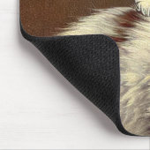 Weihnachts-Kitty-Weihnachtsmannmütze Mousepad (Ecke)