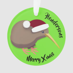 Weihnachts-Kiwi-Foto Ornament