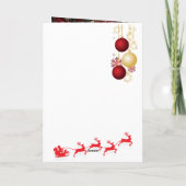 Weihnachts-Klapp-Grußkarte Karte (Rückseite)