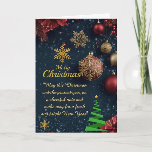 Weihnachts-Klapp-Grußkarte Karte (Vorderseite)