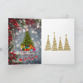 Weihnachts-Klapp-Grußkarte Karte (Innenseite)