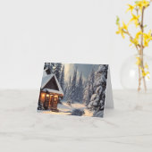 Weihnachts-Klappgrußkarte Karte (Gelbe Blume)