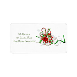 Weihnachts-Klassik Candy CanePersonalized Adresse Adressaufkleber