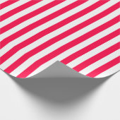 Weihnachts-Klassik Rot Streifen Vorlage Geschenkpapier (Ecke)