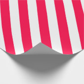 Weihnachts-Klassik Template Rot Weiß Streifen Geschenkpapier (Ecke)
