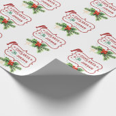 Weihnachts-Klauseln Express Lieferung Geschenkpapier (Ecke)