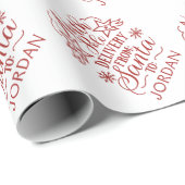 Weihnachts-Klauseln Express Lieferung Geschenkpapier (Rolleneckpunkt)