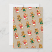 Weihnachts kleine Cookie Mobile Baby Dusche Einladung (Rückseite)