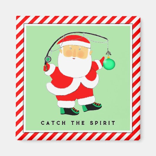 Weihnachts-Kleine Geschenke fischen Magnet (Vorne)