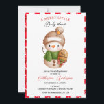 Weihnachts Kleine Snowman Baby Dusche Einladung<br><div class="desc">Weihnachts Kleine Snowman Baby Dusche Einladung</div>