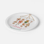 Weihnachts Kleines Cookie Moblie Baby Dusche Pappteller (Schrägansicht)