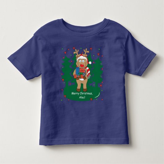 Weihnachts-Kleinkind-Teemaschine/Rentier Got Gesch Kleinkind T-shirt (Vorderseite)
