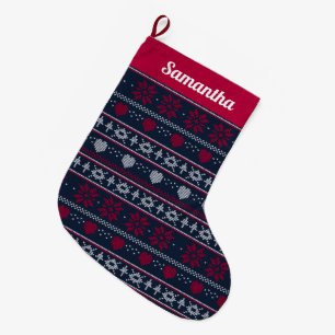 Weihnachts-Knettolook-Strumpf Großer Weihnachtsstrumpf