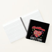 Weihnachts-Knitterteam Heart Yarn Crochet Notizblock (Innenseite)