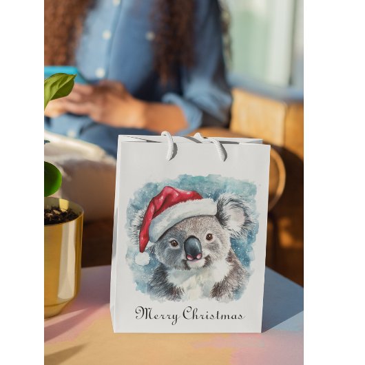 Weihnachts-Koala, anpassbar Mittlere Geschenktüte