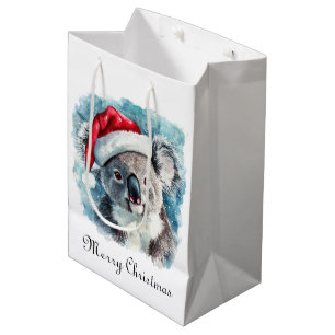 Weihnachts-Koala, anpassbar Mittlere Geschenktüte