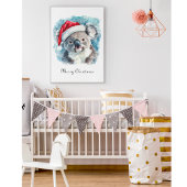Weihnachts-Koala, anpassbar Poster
