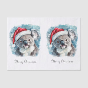 Weihnachts-Koala, anpassbar Seidenpapier