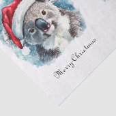 Weihnachts-Koala, anpassbar Seidenpapier (Ausschnitt)