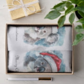 Weihnachts-Koala, anpassbar Seidenpapier (Geschenk)