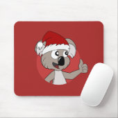 Weihnachts-Koala-Cartoon-Mauspad Mousepad (Mit Mouse)