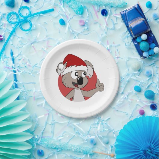 Weihnachts-Koala-Cartoon-Papier-Teller Pappteller (Party)