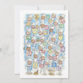 Weihnachts-Koch-Advent Einladung (Vorderseite)