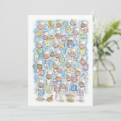 Weihnachts-Koch-Advent Einladung (Stehend Vorderseite)