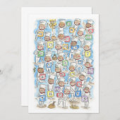 Weihnachts-Koch-Advent Einladung (Vorne/Hinten)