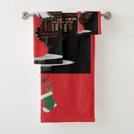 Weihnachts-Koch Schürze Badhandtuch Set (Insitu)