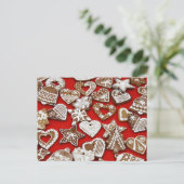 Weihnachts-Kochkarte Feiertagspostkarte (Stehend Vorderseite)