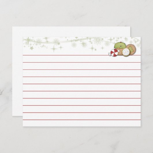 Weihnachts-Kochkarte Postkarte (Vorne/Hinten)