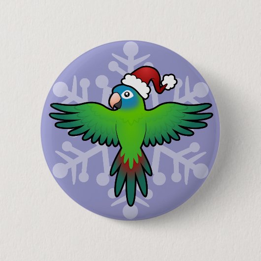 Weihnachts-Koni / Lorikeet / Papagei Button (Vorderseite)