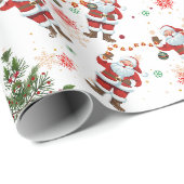 Weihnachts-Kraft-Umschlagpapier Geschenkpapier (Rolleneckpunkt)