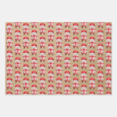 Weihnachts-Kraft-Wrapping Paper Sheets Geschenkpapier Set (Vorderseite 3)