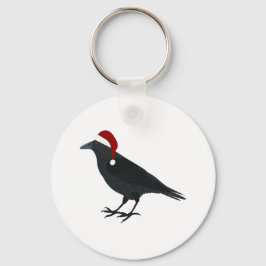 Weihnachts-Krähe Schlüsselanhänger