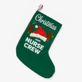 Weihnachts-Krankenpflege Crew Weihnachtsmannmütze Kleiner Weihnachtsstrumpf (Vorderansicht (hängend))