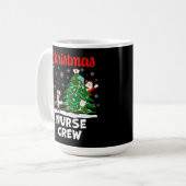 Weihnachts-Krankenpfleger-Crew mit dem Weihnachtsm Kaffeetasse (Vorderseite Links)